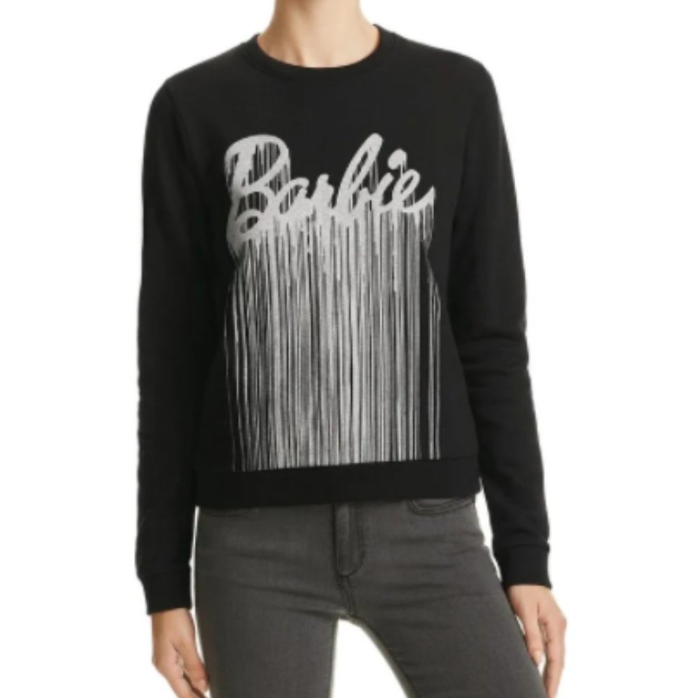 Barbie Sweatshirt Metallic Graphic Sweatshirt (M)